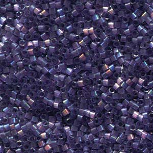 DB-1881 Miyuki Delica - Size 11 - Silk Inside-Dyed Dk Orchid AB - 5 g