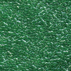 DB-1889 Miyuki Delica - Size 11 - Transparent Green Lustre - 5 g