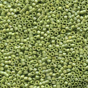 DB-2309 Miyuki Delica - Size 11 - Frost Opaque Glaze Rainbow Olive - 5 g