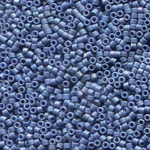 DB-2317 Miyuki Delica - Size 11 - Frost Opaque Glaze Rainbow Nebula Blue - 5 g