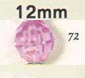 12 mm Acrylic Faceted Bead - Colour 72 (Light Amethyst)