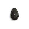 Czech Fire Polished Drop - 7 x 5 mm - Black (eaches)