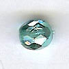 Czech Fire Polished Round - 6 mm - Half-coat Metallic Light Turquoise (eaches)