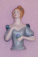Porcelain Half Doll - Edwina (Large)