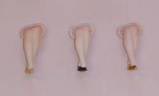 Porcelain Half Doll Legs - Sitting with Crossed Feet