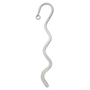 Bookmarks - Metal - Large - Squiggle (approx 150 mm high) - Silver / Nickel Plated