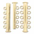 Clasp - Magnetic - Slide - 5-strand - 32 mm - Gold-filled (eaches)