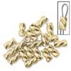 Crimp - Tube - Twisted (Cyclone) - Gold-filled (pack of 10)