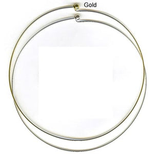 Neckwire Forms (for Beading) - Neckwire with Removal Ball - approx 120 mm diameter - Gold