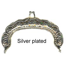 Purse Frame - 80 mm - Round - (suits MM60 - Anlaby Elizabeth purse) - Silver Plated