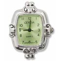 Watch Face - Silver Tone with Green Face - Type 30