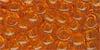 Size 9 Japanese Seed Bead - Orange - Transparent