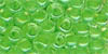 Size 9 Japanese Seed Bead - Fluoro Green - Colourlined