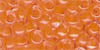 Size 9 Japanese Seed Bead - Fluoro Tangerine - Colourlined