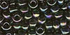 Size 9 Japanese Seed Bead - Dark Iridescent - AB (Aurora Borealis)