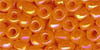 Size 9 Japanese Seed Bead - Orange AB - AB (Aurora Borealis)