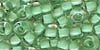 Size 9 Japanese Seed Bead - Pale Green - Colourlined