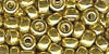 Size 9 Japanese Seed Bead - Light Gold - Galvanised Metallic