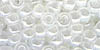 Size 9 Japanese Seed Bead - Opalescent White - Pearlised