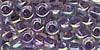 Size 9 Japanese Seed Bead - Violet AB - Transparent