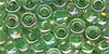 Size 9 Japanese Seed Bead - Light  Green - Colourlined