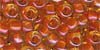 Size 9 Japanese Seed Bead - Orange-lined Yellow - Colourlined