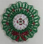 Clocks - Safety Pin Christmas Wall Clock