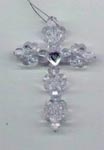 Beaded Crosses - Beaded (Starflake) Cross (makes 2 ornaments)