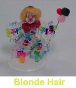 Dolls and Clowns - Bead Ribbon Clown with Blonde Hair