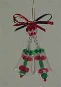 Beaded Ornaments / Tree Decorations - Kissing Cup Bells