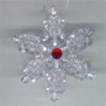 Beaded Ornaments / Tree Decorations - Starflake Star (makes 2 ornaments)