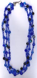 Knotted Necklace Kit - Blue