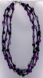 Knotted Necklace Kit - Purple
