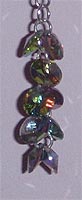 Swarovski (Lentil) Earrings (Vitrail Medium - Silver Plated Findings)