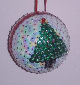 Sequin Christmas Tree Ball