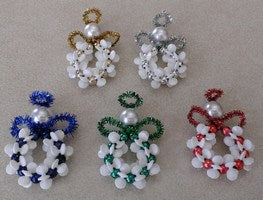 Starflake Pony Bead Angel (makes 5 - 1 each of 5 colours)