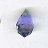 Czech Lead Crystal - Machine-cut Drop - 10 x 6 mm - Tanzanite (eaches)