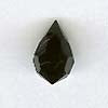 Czech Lead Crystal - Machine-cut Drop - 10 x 6 mm - Black (eaches)