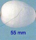 OLAF - Papier Mache (Pressed Cotton) - 55 mm Egg