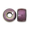 Czech Pressed Glass - Pony Bead - 9 x 6 mm - Purple Iris (eaches)