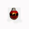 Peruvian Ceramic Bead - Ornaments - Style 7 - Red with Santa Belt-Buckle