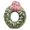 Peruvian Ceramic Bead - Wreath