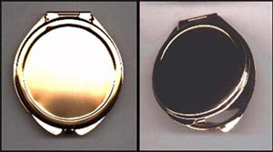 Project Parts (for Delica Work) - Purse Mirror (1 x 1 and 1 x 2 mirrors - approx 50 mm diameter