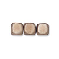 Czech Glass Pearl - 5 mm Cube - Eggplant Brown (eaches)