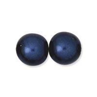 Czech Glass Pearl - 8 mm Round - Dark Blue (eaches)