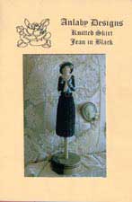 Bead Knitted Skirt - Jean in Black