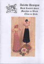 Bead Knitted Skirt - Marylyn in Black / Ellen in Pink