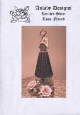 Bead Knitted Skirt - Rose / Flared