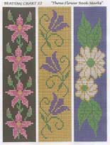 Chart 22 - 3 Flower Bookmarks