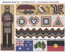 Chart 46 - AUSTRALIANA 3 - Book Marks or Bracelets